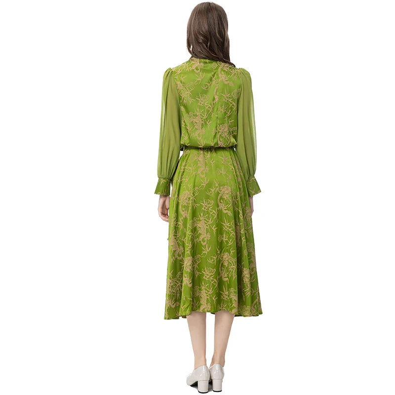 DRESS STYLE - SY552-Midi Dress-onlinemarkat-Green-XS - US 2-onlinemarkat