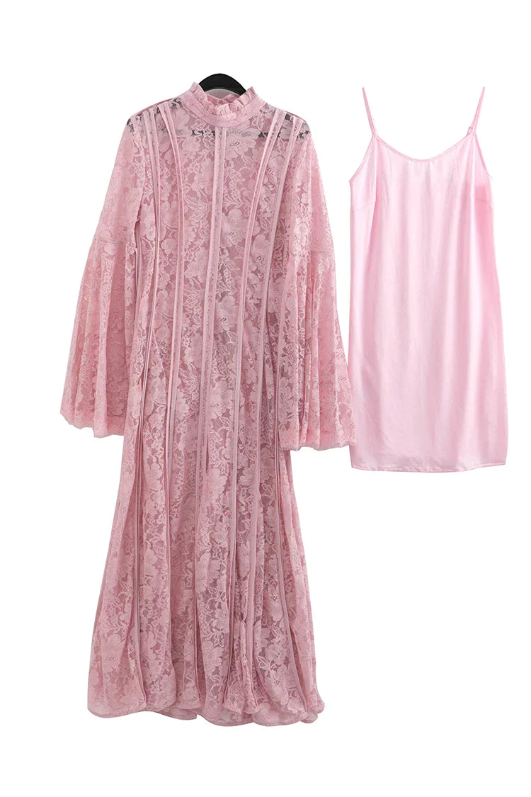 DRESS STYLE - NY3274-maxi dress-onlinemarkat-Pink-XS - US 2-onlinemarkat