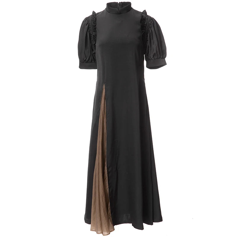 DRESS STYLE - SY884-maxi dress-onlinemarkat-Black-XS - US 2-onlinemarkat