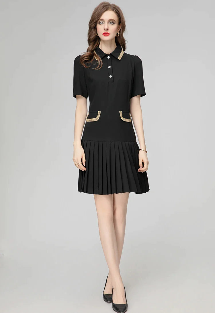 DRESS STYLE - SY399-short dress-onlinemarkat-black-S - US 4-onlinemarkat