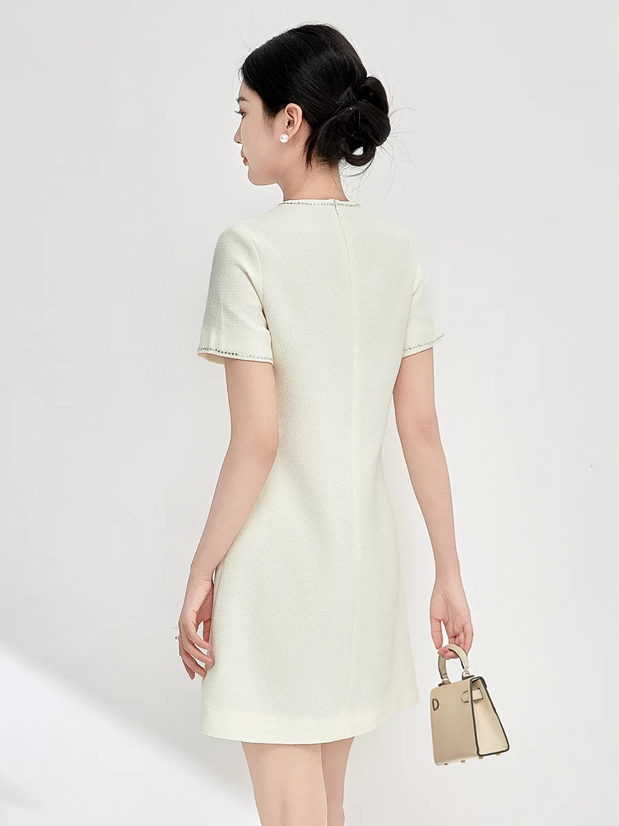 DRESS STYLE - SY763-short dress-onlinemarkat-White-S - US 4-onlinemarkat