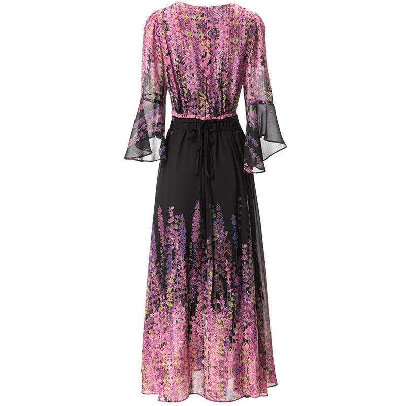 DRESS STYLE - SY891-Midi Dress-onlinemarkat-Purple-XS - US 2-onlinemarkat