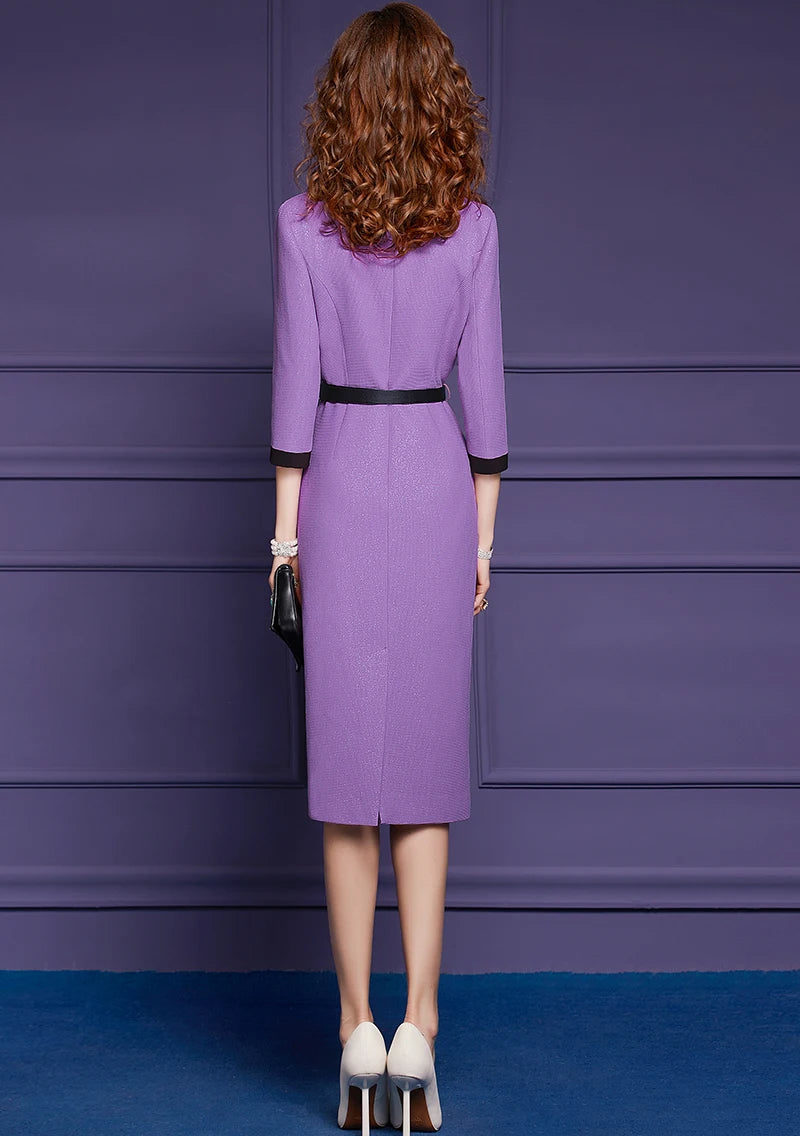 DRESS STYLE - SY713-Midi Dress-onlinemarkat-purple-XS - US 2-onlinemarkat