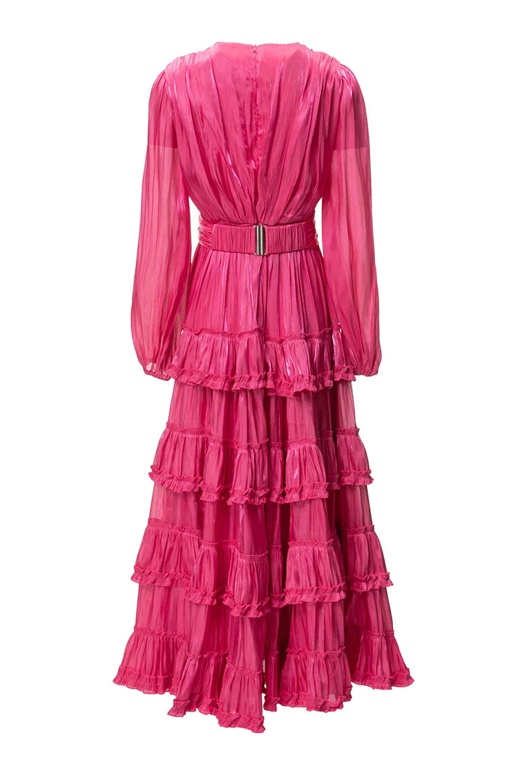 DRESS STYLE - NY3350-Midi Dress-onlinemarkat-Khaki-XS - US 2-onlinemarkat