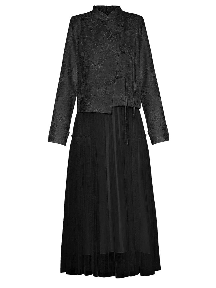 SUIT STYLE - SY665-Suits and Sets-onlinemarkat-Black-XS - US 2-onlinemarkat