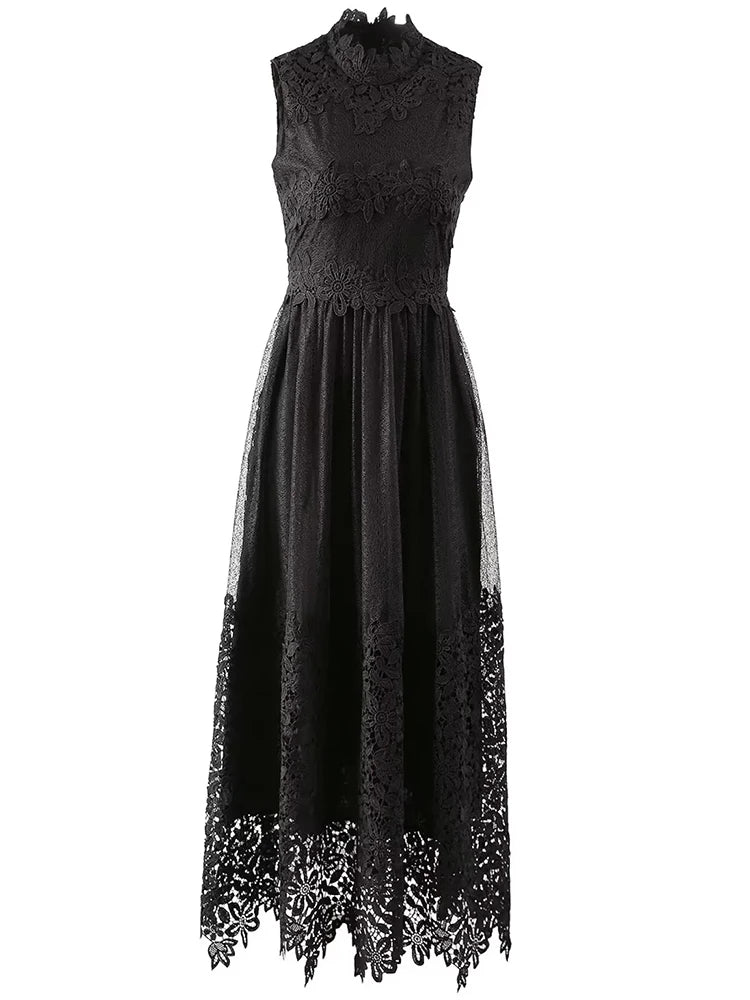 DRESS STYLE - SO213-maxi dress-onlinemarkat-black-XS - US 2-onlinemarkat