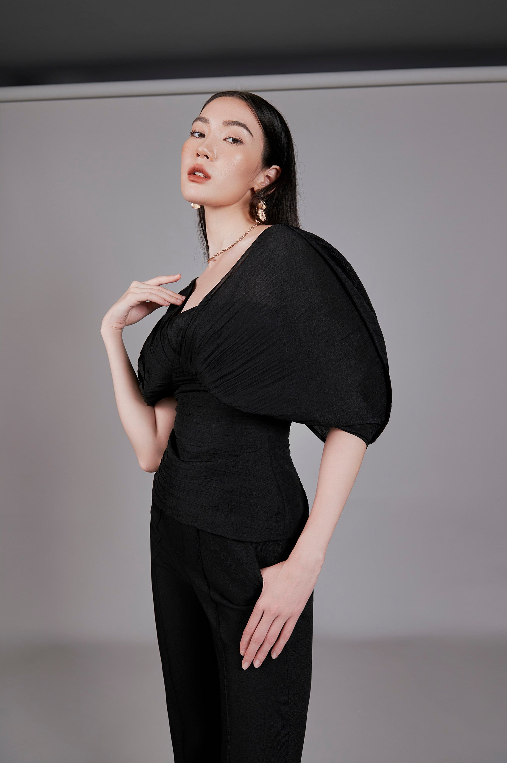 Salil Pleated Shirt
