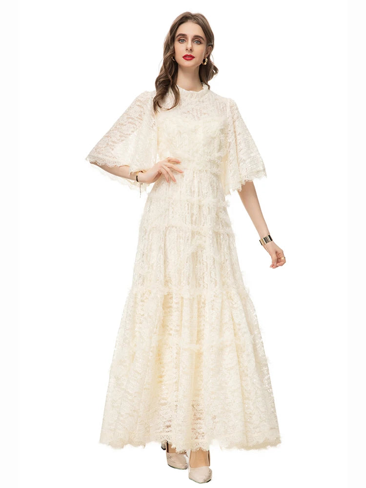 DRESS STYLE - SY456-maxi dress-onlinemarkat-Ivory-XS - US 2-onlinemarkat