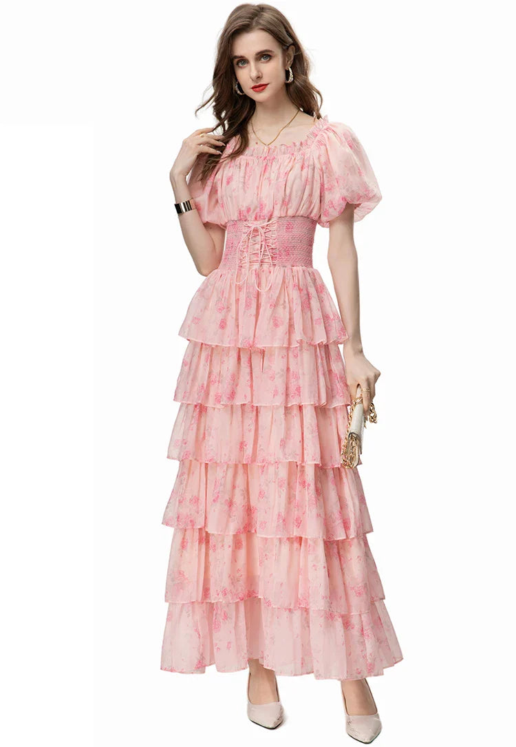 DRESS STYLE - SY932-maxi dress-onlinemarkat-Pink-XS - US 2-onlinemarkat