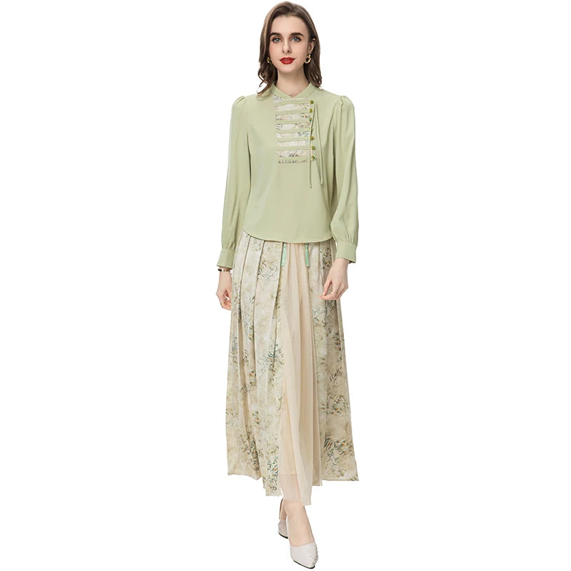 SUIT STYLE - SY594-Suits and Sets-onlinemarkat-Light Green-XS - US 2-onlinemarkat