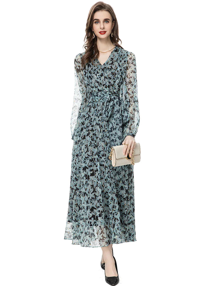 DRESS STYLE - SY629-Midi Dress-onlinemarkat-Turquoise-XS - US 2-onlinemarkat