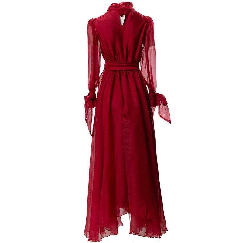 DRESS STYLE - SY824-maxi dress-onlinemarkat-Red-XS - US 2-onlinemarkat