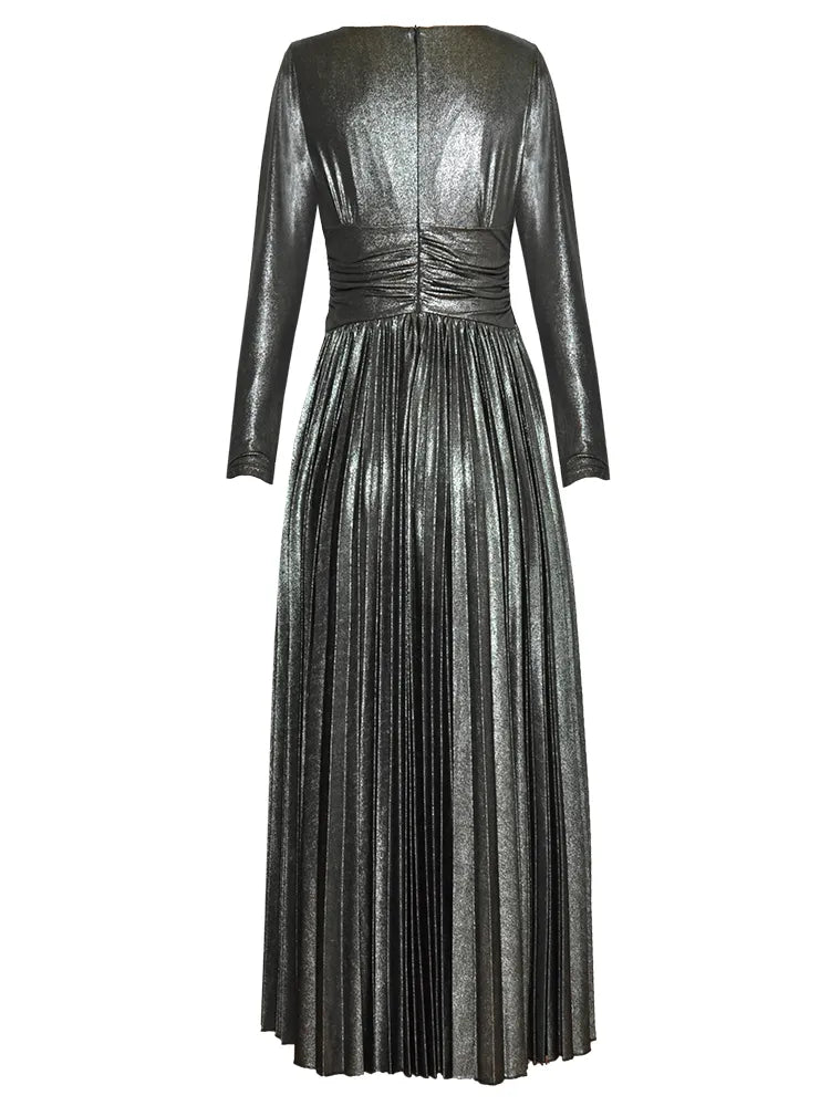DRESS STYLE - NY2979-Midi Dress-onlinemarkat-Golden-XS - US 2-onlinemarkat