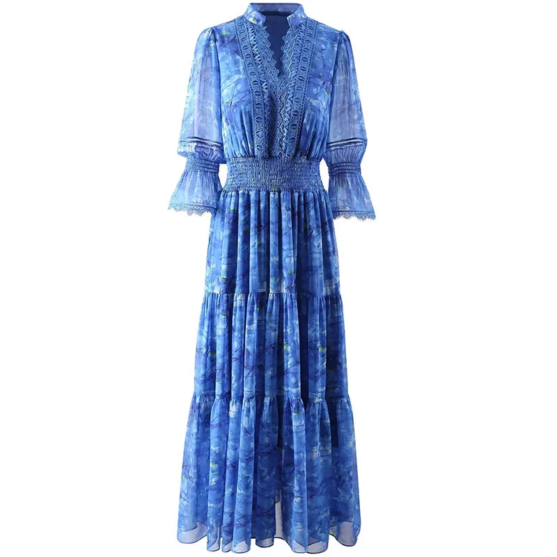 DRESS STYLE - SY320-maxi dress-onlinemarkat-Blue-XS - US 2-onlinemarkat