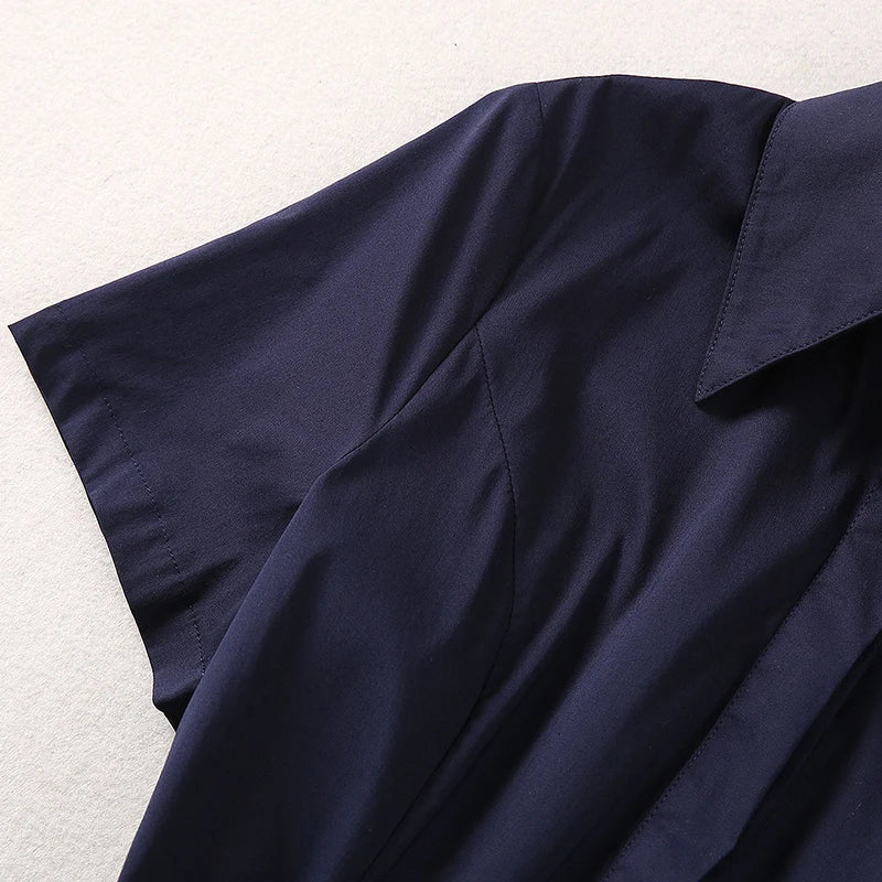 DRESS STYLE - SY550-Midi Dress-onlinemarkat-DEEP BLUE-XS - US 2-onlinemarkat