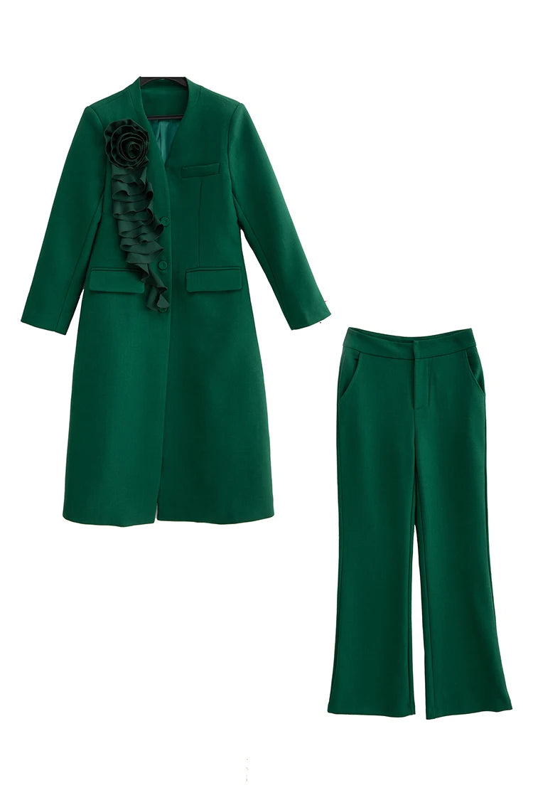 SUIT STYLE - NY3240-Suits and Sets-onlinemarkat-green-XS - US 2-onlinemarkat