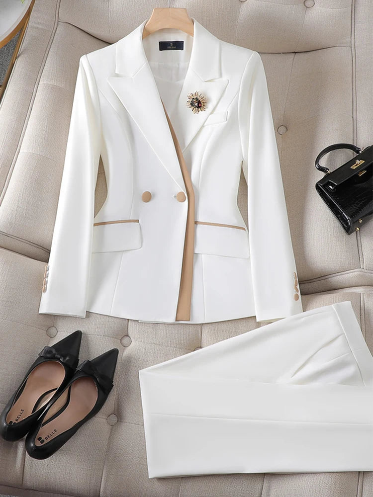SUIT STYLE - SY702-Suits and Sets-onlinemarkat-white-XS - US 2-onlinemarkat