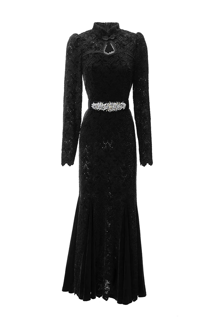 DRESS STYLE - NY3239-Midi Dress-onlinemarkat-black-XS - US 2-onlinemarkat