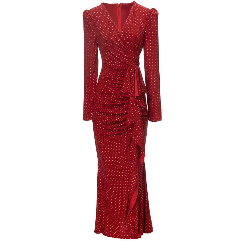 DRESS STYLE - SY379-maxi dress-onlinemarkat-Red-XS - US 2-onlinemarkat