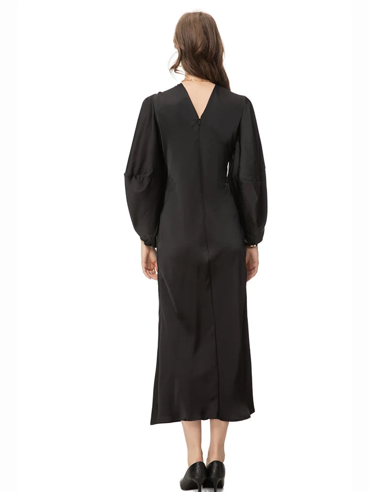 DRESS STYLE - SY482-Midi Dress-onlinemarkat-black-XS - US 2-onlinemarkat