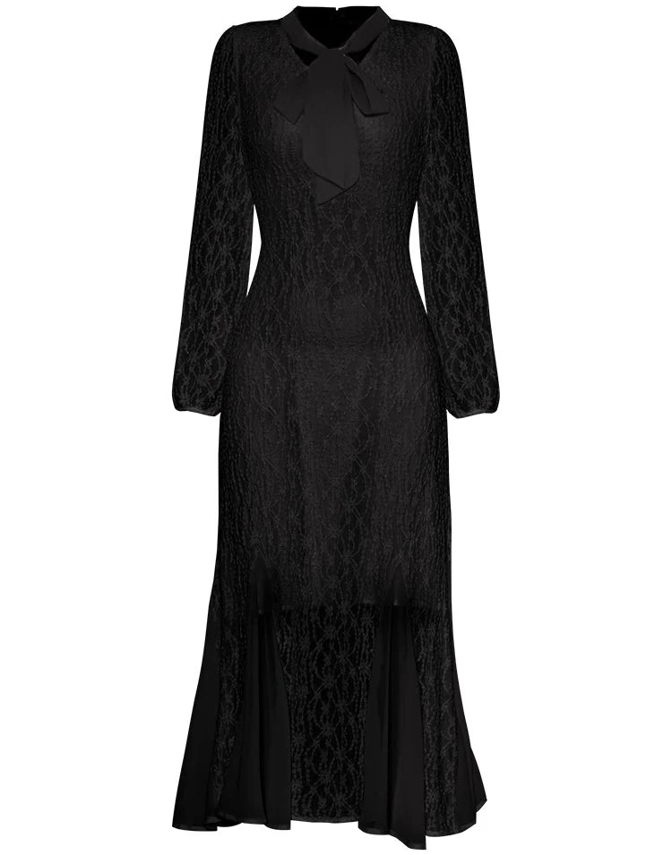 DRESS STYLE - SY534-Midi Dress-onlinemarkat-black-S - US 4-onlinemarkat