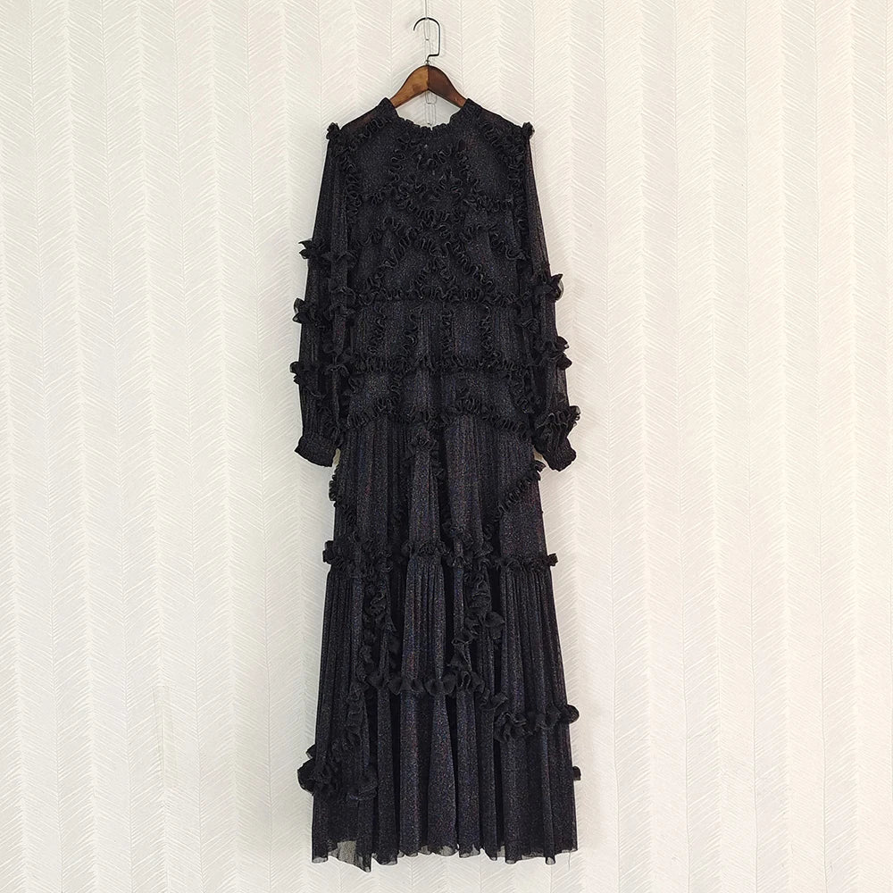 DRESS STYLE - SY495-maxi dress-onlinemarkat-Black-XS - US 2-onlinemarkat