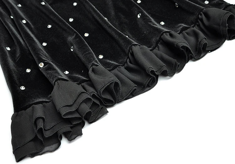 DRESS STYLE - NY3381-Midi Dress-onlinemarkat-Black-S - US 4-onlinemarkat