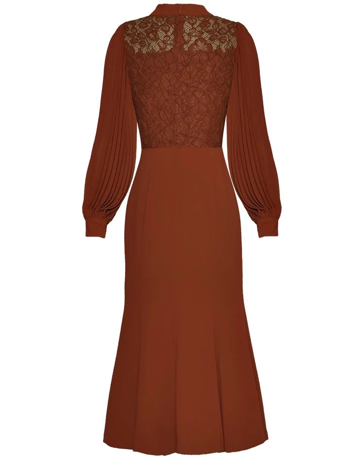 DRESS STYLE - SY518-Midi Dress-onlinemarkat-Rose Red-XS - US 2-onlinemarkat