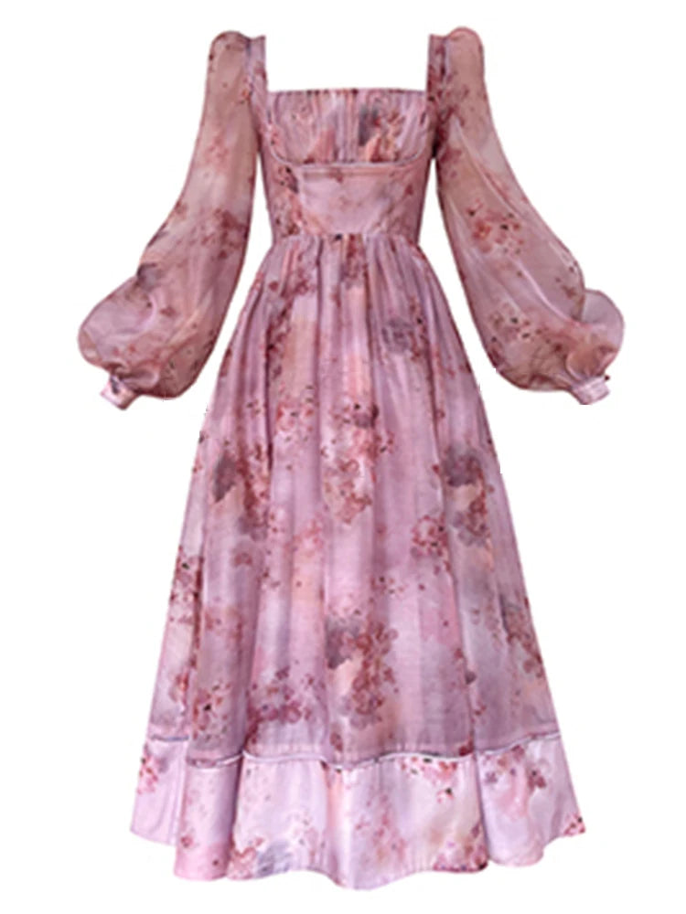 DRESS STYLE - SY347-Midi Dress-onlinemarkat-Pink-XS - US 2-onlinemarkat