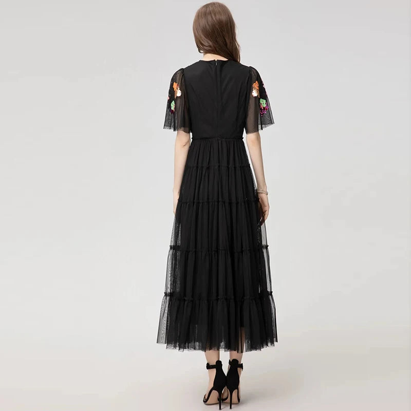 DRESS STYLE - SY406-maxi dress-onlinemarkat-Black-XS - US 2-onlinemarkat