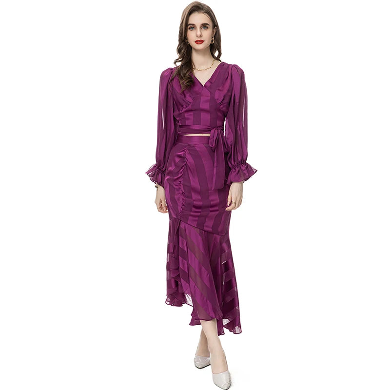 SUIT STYLE - SY588-Suits and Sets-onlinemarkat-Purple-XS - US 2-onlinemarkat