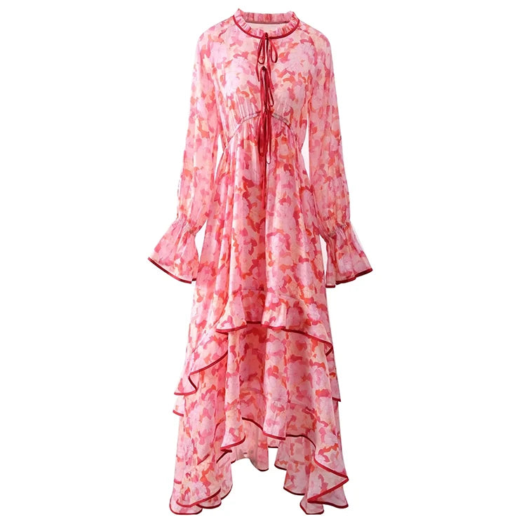 DRESS STYLE - SY861-maxi dress-onlinemarkat-Pink-XS - US 2-onlinemarkat