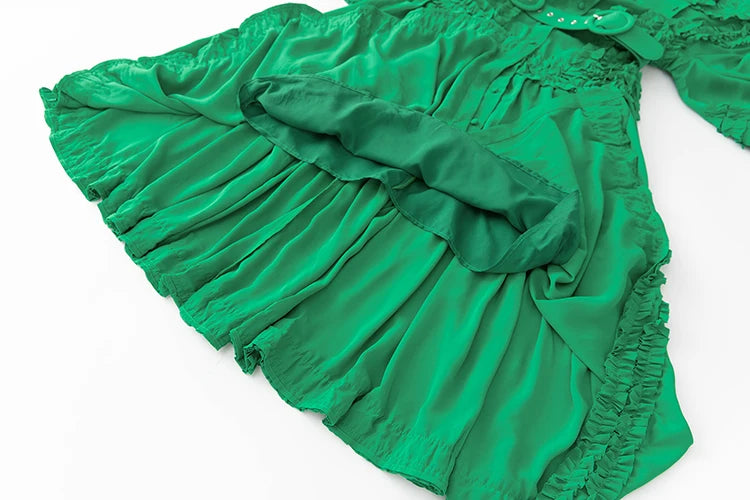 DRESS STYLE - NY3403-Midi Dress-onlinemarkat-green-XS - US 2-onlinemarkat