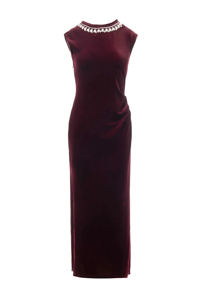 DRESS STYLE - NY3399-Midi Dress-onlinemarkat-black-XS - US 2-onlinemarkat