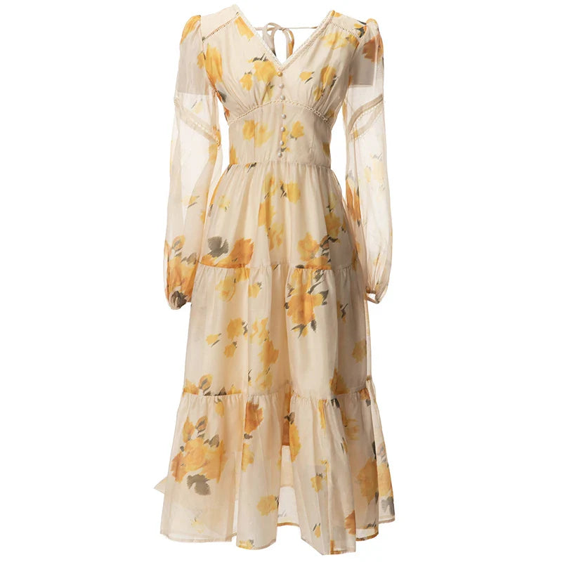 DRESS STYLE - SY883-Midi Dress-onlinemarkat-Lavender-XS - US 2-onlinemarkat