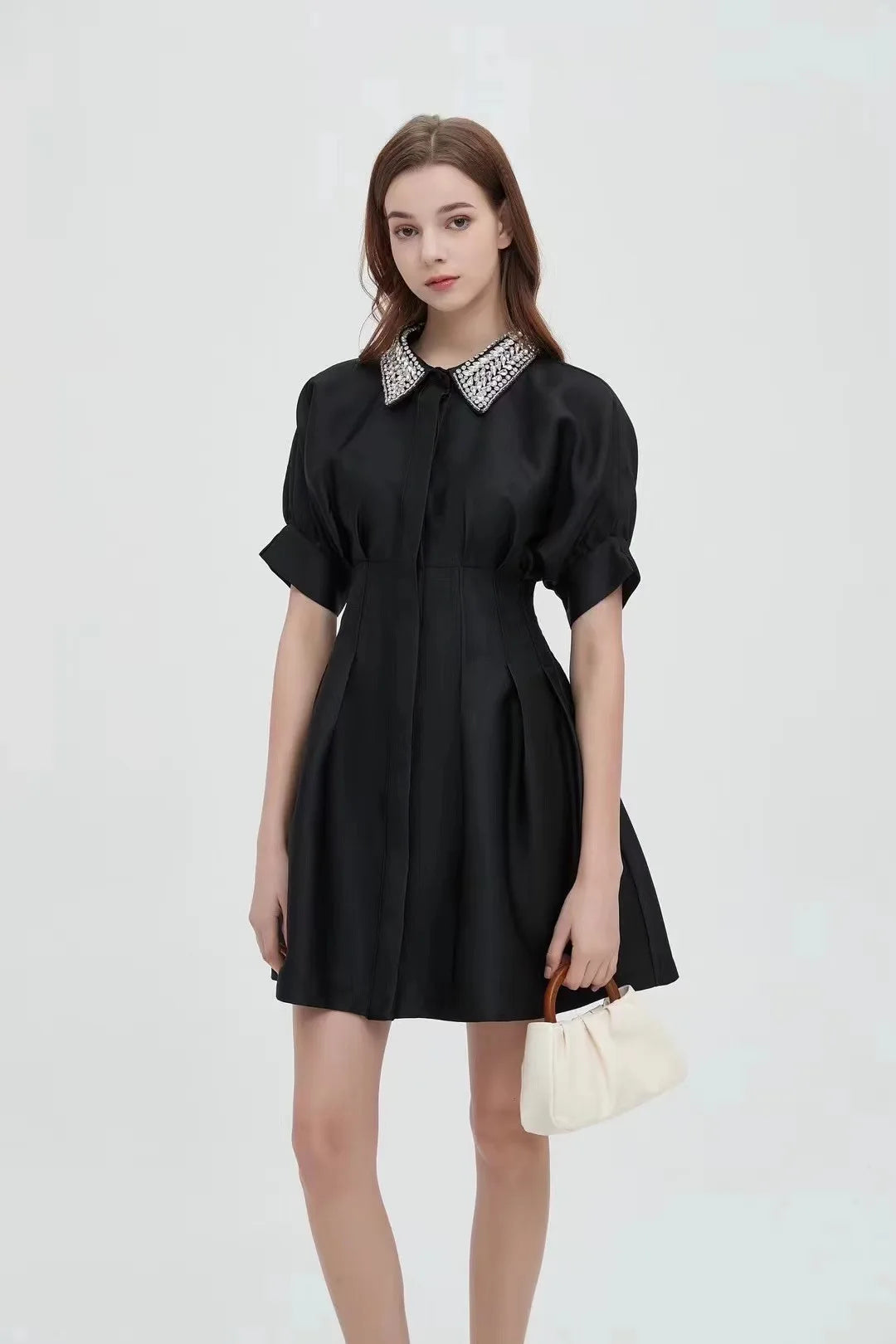 DRESS STYLE - SY625-short dress-onlinemarkat-Black-XS - US 2-onlinemarkat