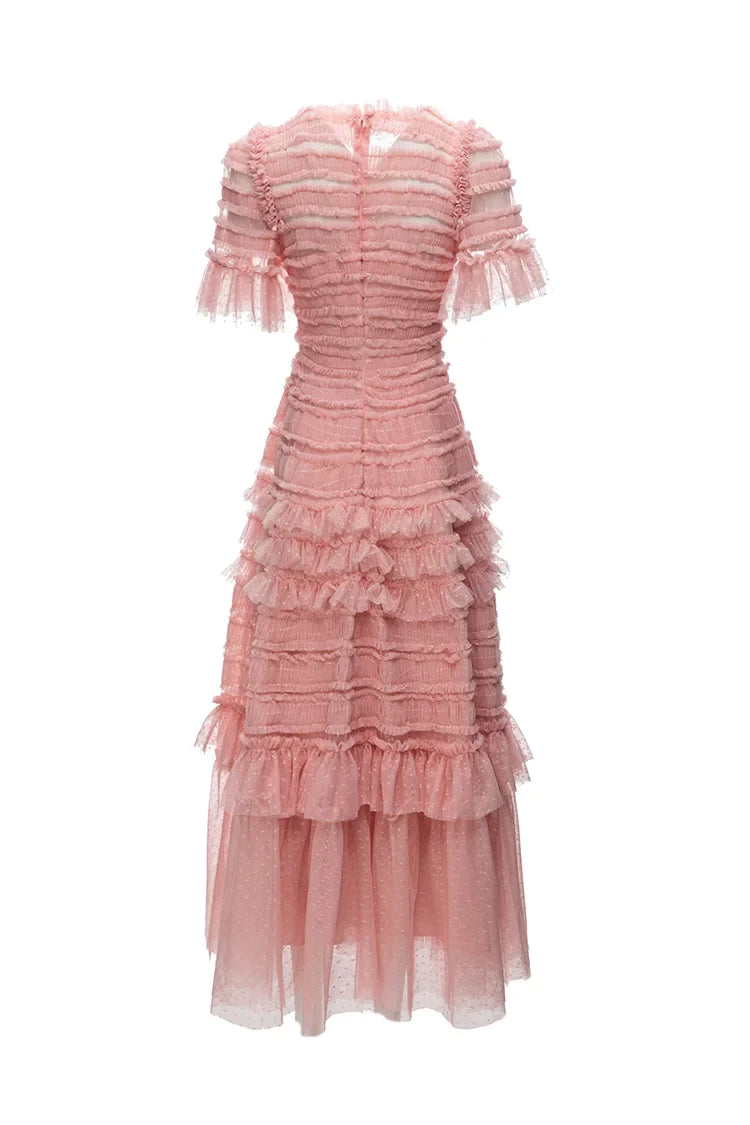 DRESS STYLE - SY496-maxi dress-onlinemarkat-Pink-XS - US 2-onlinemarkat