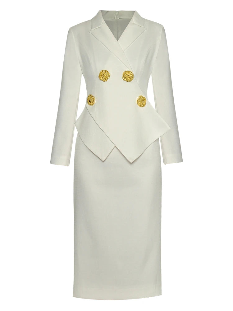 DRESS STYLE - NY3215-Midi Dress-onlinemarkat-White-XS - US 2-onlinemarkat