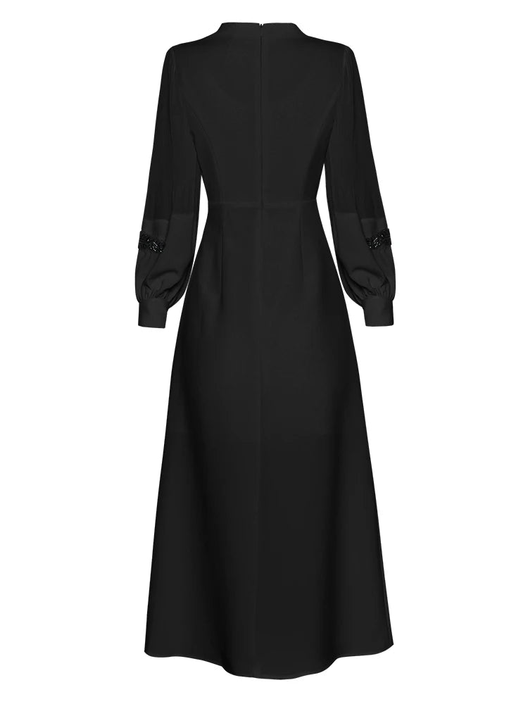 DRESS STYLE - SY467-Midi Dress-onlinemarkat-black-XS - US 2-onlinemarkat