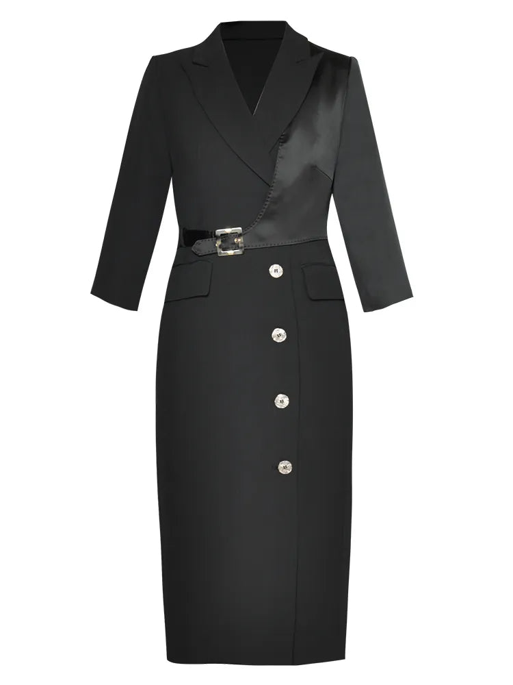 DRESS STYLE - NY2995-Midi Dress-onlinemarkat-Black-XS - US 2-onlinemarkat