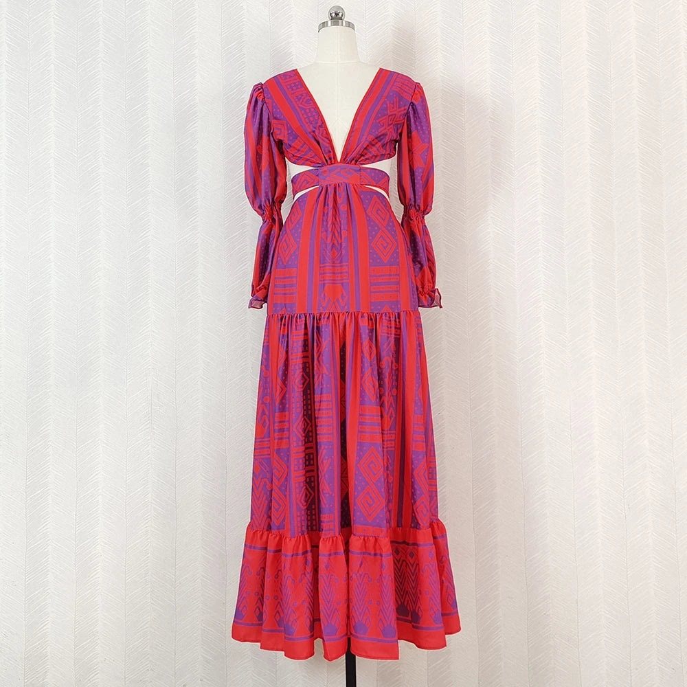 DRESS STYLE - SY751-maxi dress-onlinemarkat-Red-XS - US 2-onlinemarkat
