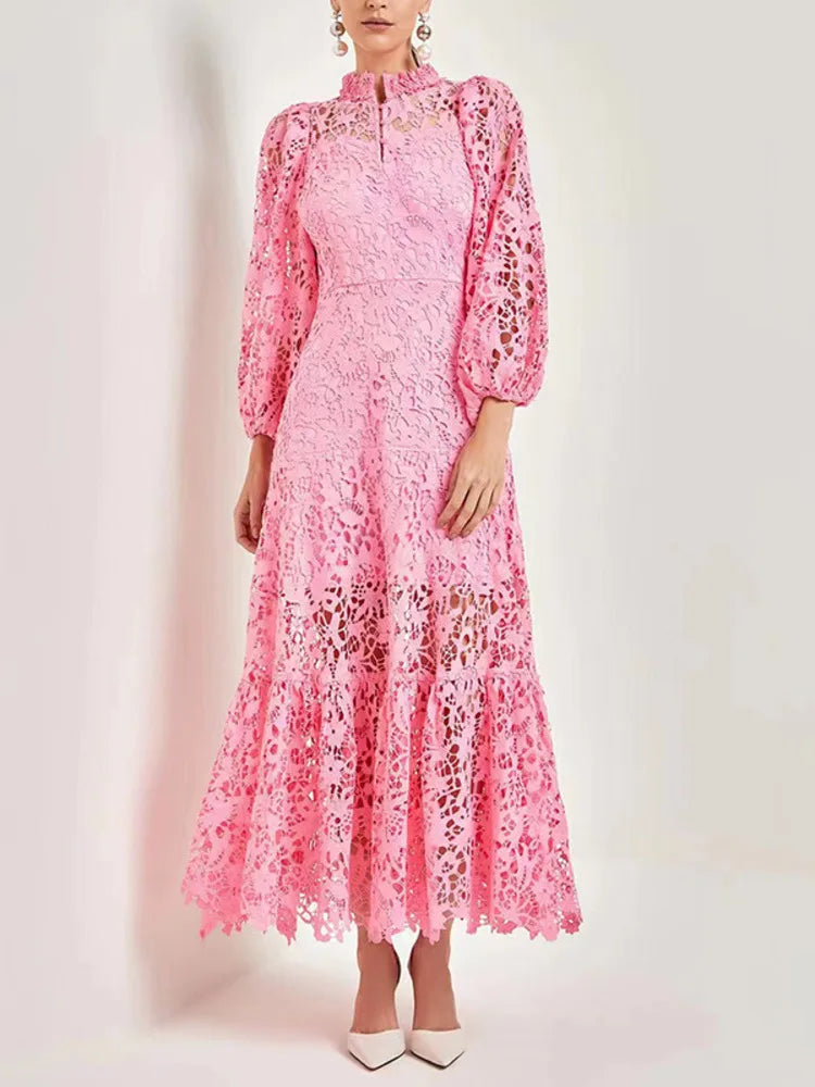 DRESS STYLE - SY670-maxi dress-onlinemarkat-Pink-S - US 4-onlinemarkat