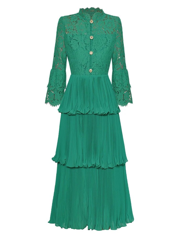 DRESS STYLE - SY464-Midi Dress-onlinemarkat-green-XS - US 2-onlinemarkat