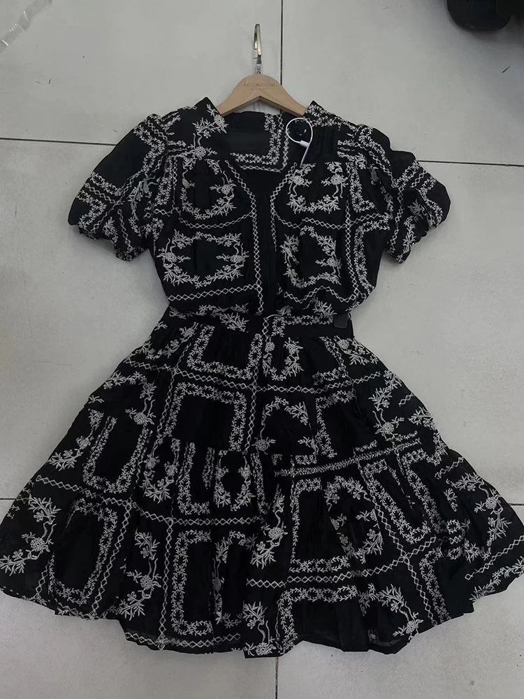 DRESS STYLE - SY614-short dress-onlinemarkat-Black-XS - US 2-onlinemarkat