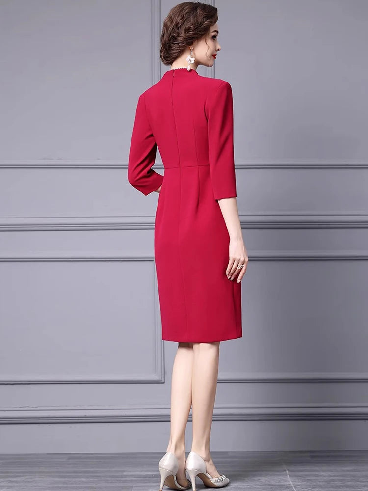 DRESS STYLE - SY311-short dress-onlinemarkat-Red-XS - US 2-onlinemarkat
