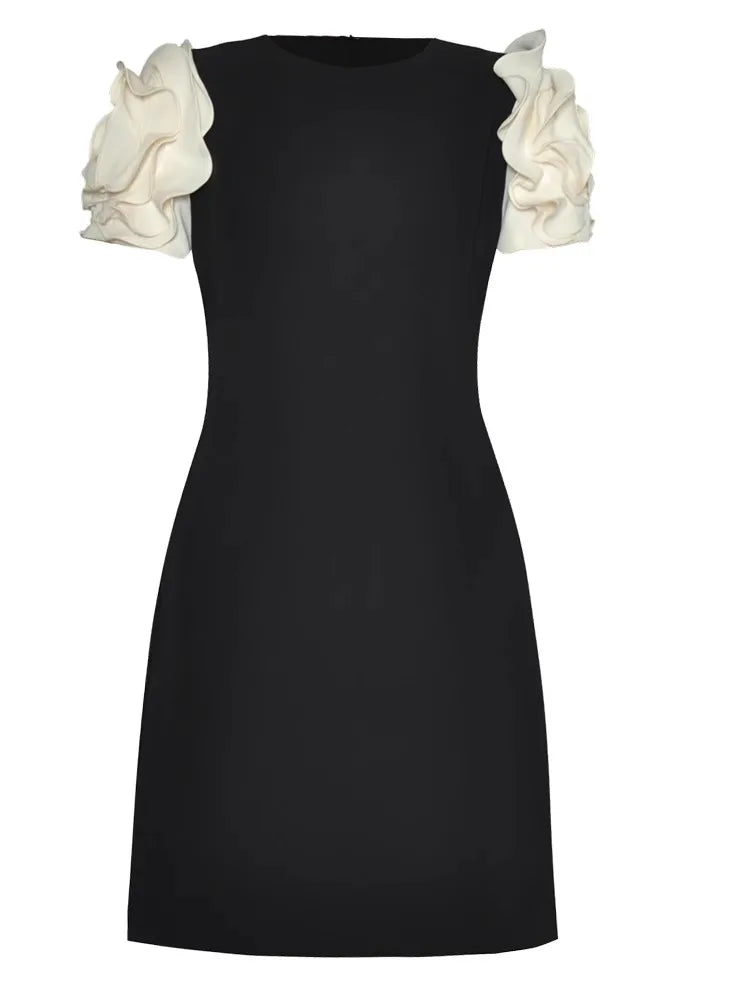 DRESS STYLE - SY796-short dress-onlinemarkat-Black-XS - US 2-onlinemarkat