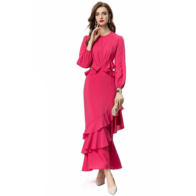 DRESS STYLE - SY890-maxi dress-onlinemarkat-Red-XS - US 2-onlinemarkat
