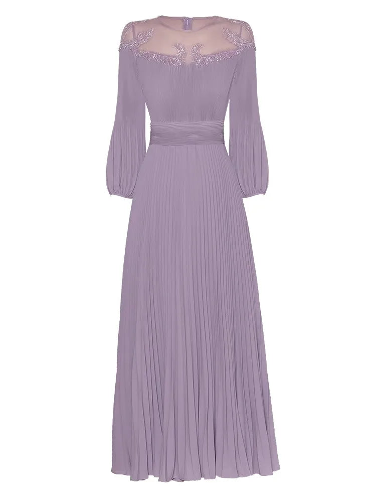 DRESS STYLE - SY397-Midi Dress-onlinemarkat-Purple-XS - US 2-onlinemarkat