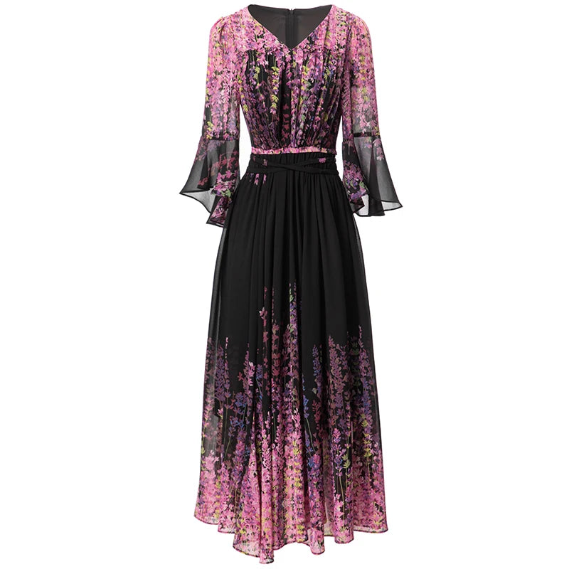 DRESS STYLE - SY891-Midi Dress-onlinemarkat-Purple-XS - US 2-onlinemarkat