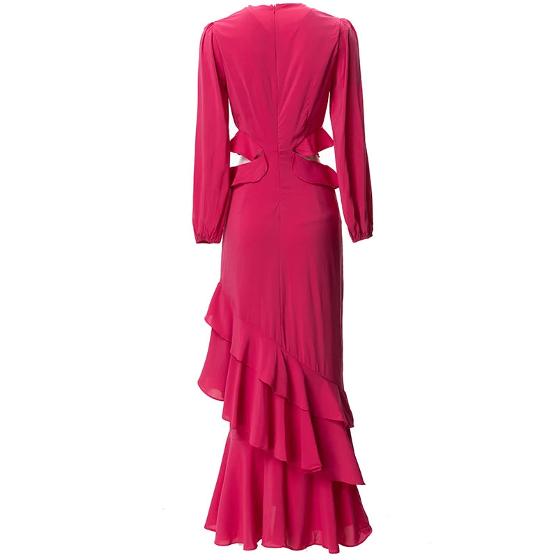 DRESS STYLE - SY890-maxi dress-onlinemarkat-Red-XS - US 2-onlinemarkat